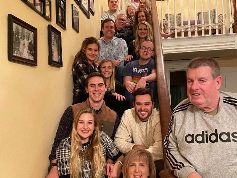 The Cambron family gathered together